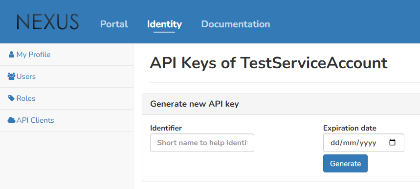 Overview of created client